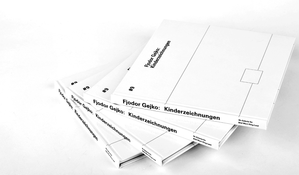 fjodor gejko - 9k-galerie ausstellung kinderzeichnungen dokumentation katalog editorial cover design