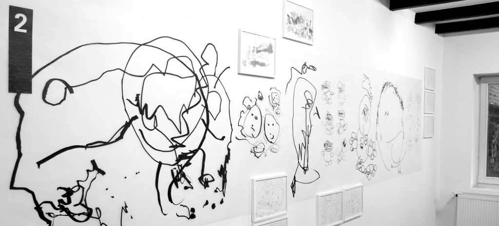 fjodor gejko - kinderzeichnungen ausstellung in der 9k galerie exhibition