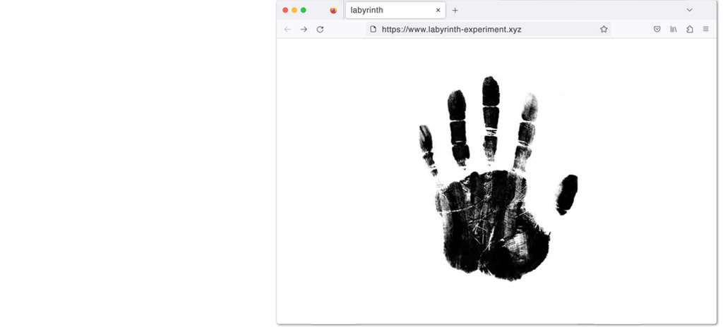 fjodor gejko - internet labyrinth durch finger- und handabdrücke