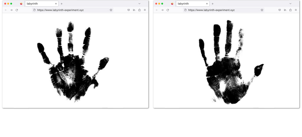 fjodor gejko - internet labyrinth durch finger- und handabdrücke