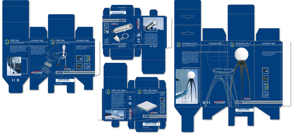 fjodor gejko - led lenser usb computerlicht erscheinungsbild corporate design verpackungsdesign package design