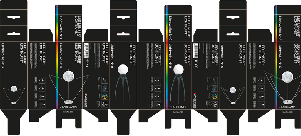 led lenser zweibrüder optoelectronics lichtkuns verpackungsdesign package design