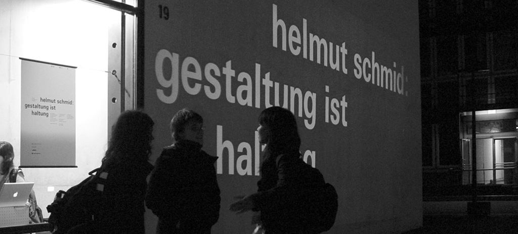 helmut schmid - design is attitude - gestaltung ist haltung typographic exhibition düsseldorf fjodor gejko typography